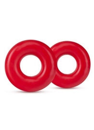 Набор из 2 красных эрекционных колец DONUT RINGS OVERSIZED - Blush Novelties - в Реутове купить с доставкой