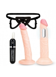 Регулируемые трусики с 2 насадками - 16 и 15 см. - Lux Fetish - купить с доставкой в Реутове
