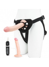 Регулируемые трусики с 2 насадками - 16 и 15 см. - Lux Fetish - купить с доставкой в Реутове