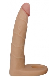 Телесная насадка-фаллоимитатор для двойного проникновения - 17 см. - Lovetoy - купить с доставкой в Реутове