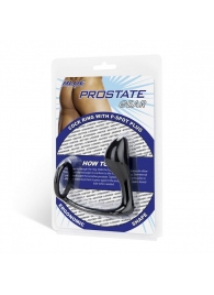 Стимулятор простаты с фиксацией эрекционным кольцом Prostate Gear - BlueLine - в Реутове купить с доставкой