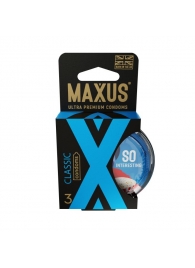 Классические презервативы в пластиковом кейсе MAXUS Classic - 3 шт. - Maxus - купить с доставкой в Реутове