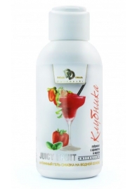 Интимный гель-смазка JUICY FRUIT с ароматом клубники - 100 мл. - БиоМед - купить с доставкой в Реутове
