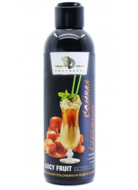 Интимный гель-смазка JUICY FRUIT с ароматом солёной карамели - 200 мл. - БиоМед - купить с доставкой в Реутове