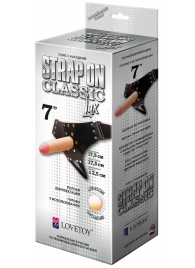 Пояс-трусики с насадкой Classic lux-Duke - 17,5 см. - LOVETOY (А-Полимер) - купить с доставкой в Реутове