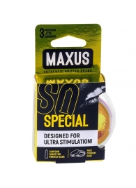 Презервативы с точками и рёбрами в пластиковом кейсе MAXUS Special - 3 шт. - Maxus - купить с доставкой в Реутове