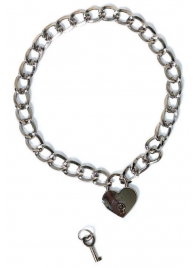 Серебристый ошейник Embrace с ключиком - Lola Games - купить с доставкой в Реутове