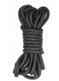 Черная веревка Do Not Disturb - 5 м. - Lola Games - купить с доставкой в Реутове