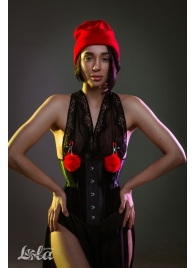 Зажимы на соски Angelic с красными меховыми шариками - Lola Games - купить с доставкой в Реутове