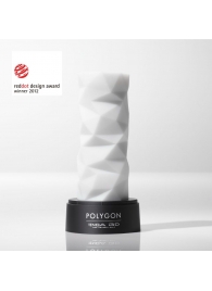 Белый 3D мастурбатор POLYGON - Tenga - в Реутове купить с доставкой
