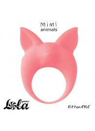 Оранжевое эрекционное кольцо Kitten Kyle - Lola Games - в Реутове купить с доставкой