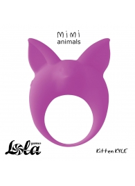 Фиолетовое эрекционное кольцо Kitten Kyle - Lola Games - в Реутове купить с доставкой
