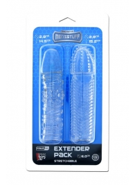 Комплект из 2 прозрачных насадок на пенис PENIS EXTENDER PACK - Dream Toys - в Реутове купить с доставкой