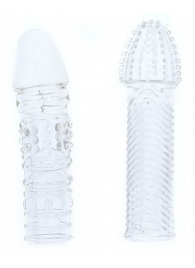 Комплект из 2 прозрачных насадок на пенис PENIS EXTENDER PACK - Dream Toys - в Реутове купить с доставкой