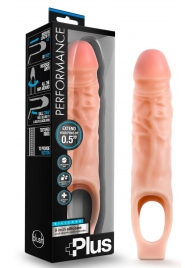 Телесный реалистичный фаллоудлинитель 9 Inch Silicone Cock Sheath Penis Extender - 22,86 см. - Blush Novelties - в Реутове купить с доставкой