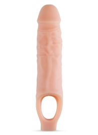 Телесный реалистичный фаллоудлинитель 9 Inch Silicone Cock Sheath Penis Extender - 22,86 см. - Blush Novelties - в Реутове купить с доставкой