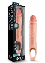 Телесный реалистичный фаллоудлинитель 10 Inch Silicone Cock Sheath Penis Extender - 25,4 см. - Blush Novelties - в Реутове купить с доставкой