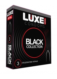 Черные презервативы LUXE Royal Black Collection - 3 шт. - Luxe - купить с доставкой в Реутове