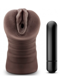 Коричневый мастурбатор-вагина Hot Chocolate Brianna - Blush Novelties - в Реутове купить с доставкой