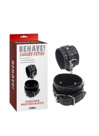 Черные наручники Surrender Wrist Restraints - Chisa - купить с доставкой в Реутове