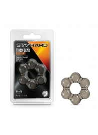 Дымчатое эрекционное кольцо Stay Hard Thick Bead Cock Ring - Blush Novelties - в Реутове купить с доставкой