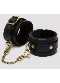 Черные оковы на ноги Bound to You Faux Leather Ankle Cuffs - Fifty Shades of Grey - купить с доставкой в Реутове