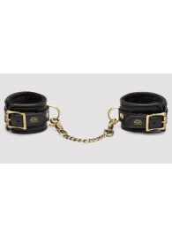 Черные наручники Bound to You Faux Leather Wrist Cuffs - Fifty Shades of Grey - купить с доставкой в Реутове