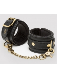 Черные наручники Bound to You Faux Leather Wrist Cuffs - Fifty Shades of Grey - купить с доставкой в Реутове