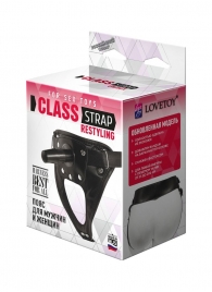 Черный пояс для насадок CLASS STRAP Restyling - LOVETOY (А-Полимер) - купить с доставкой в Реутове