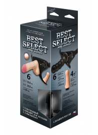 Черный пояс для женщин BEST SELECT с 3 насадками - LOVETOY (А-Полимер) - купить с доставкой в Реутове