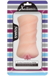 Телесный мастурбатор-вагина X-Basic Pocket Pussy без вибрации - Lovetoy - в Реутове купить с доставкой