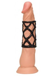 Чёрная насадка-сетка на пенис Orgasmus Wunder - Orion - в Реутове купить с доставкой