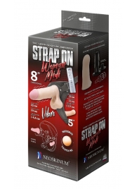 Вибрострапон Woman Midi с вагинальной пробкой - 22 см. - LOVETOY (А-Полимер) - купить с доставкой в Реутове