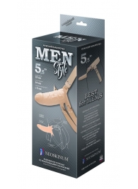 Телесный мужской парапротез MEN STYLE - 15 см. - LOVETOY (А-Полимер) - купить с доставкой в Реутове