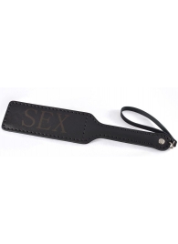 Черная гладкая шлепалка SEX - 35 см. - Sitabella - купить с доставкой в Реутове