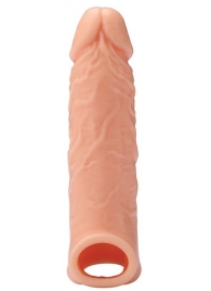Телесная насадка EXTENDER WITH BALL STRAP 6.5 - 17 см. - Dream Toys - в Реутове купить с доставкой