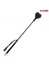 Черный стек с наконечником-сердечком - 54 см. - Notabu - купить с доставкой в Реутове