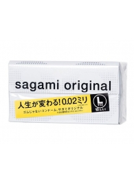 Презервативы Sagami Original 0.02 L-size увеличенного размера - 10 шт. - Sagami - купить с доставкой в Реутове
