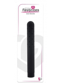 Черная насадка для анального душа ANAL DOUCHE - 15 см. - Dream Toys - купить с доставкой в Реутове