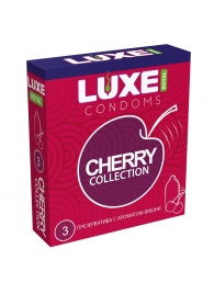 Презервативы с ароматом вишни LUXE Royal Cherry Collection - 3 шт. - Luxe - купить с доставкой в Реутове