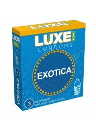 Текстурированные презервативы LUXE Royal Exotica - 3 шт. - Luxe - купить с доставкой в Реутове