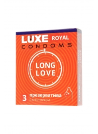 Презервативы с продлевающим эффектом LUXE Royal Long Love - 3 шт. - Luxe - купить с доставкой в Реутове