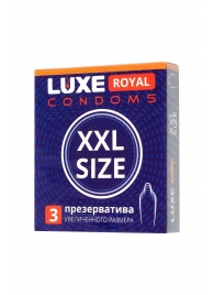 Презервативы увеличенного размера LUXE Royal XXL Size - 3 шт. - Luxe - купить с доставкой в Реутове