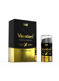 Жидкий интимный гель с эффектом вибрации Vibration! Vodka Energy - 15 мл. - INTT - купить с доставкой в Реутове
