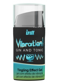 Жидкий интимный гель с эффектом вибрации Vibration! Gin   Tonic - 15 мл. - INTT - купить с доставкой в Реутове