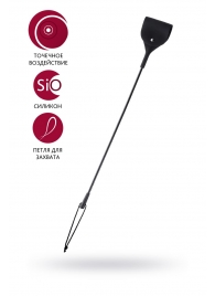 Черный гладкий стек с тонкой ручкой - 48 см. - ToyFa - купить с доставкой в Реутове