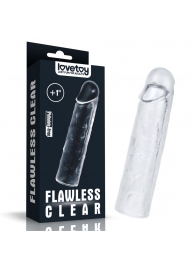 Прозрачная насадка-удлинитель Flawless Clear Penis Sleeve Add 1 - 15,5 см. - Lovetoy - в Реутове купить с доставкой