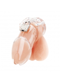 Прозрачная клетка целомудрия Acrylic See-thru Chastity Cage - BlueLine - купить с доставкой в Реутове