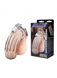 Металлическая клетка Prisoner Cock Сage с замком - BlueLine - купить с доставкой в Реутове