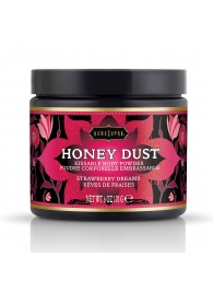 Пудра для тела Honey Dust Body Powder с ароматом клубники - 170 гр. - Kama Sutra - купить с доставкой в Реутове